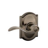 Accent Bronzed Bed & Bath Privacy Door Lever with Camelot Trim