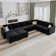 Berenika U-shaped Modular Sectional Sofa Reversible Velvet Sectional Sofa Couch With Chaise