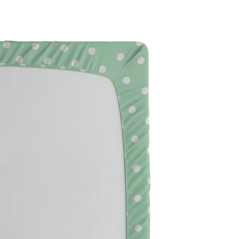 Microfiber Polka Dots Fitted Sheet, Full Fitted Sheet