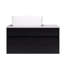 Petit meuble-lavabo flottant simple 31,5 pouces avec lavabo