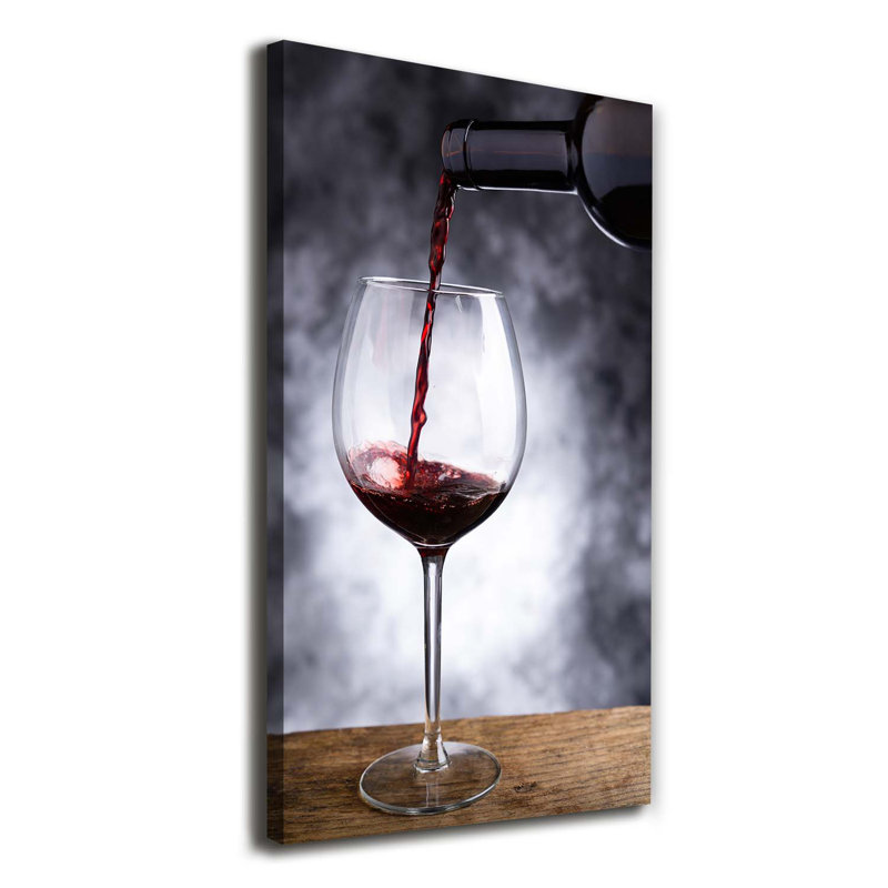Red Wine - Wrapped Canvas Print