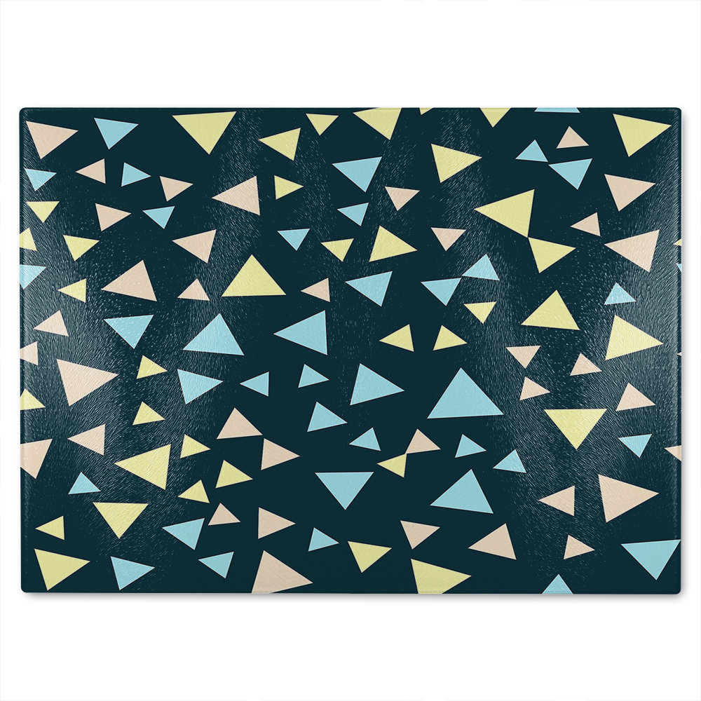 Triangles Glass Chopping Board