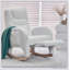 Chaise berçante avec repose-pieds réglable Teddy -191096114