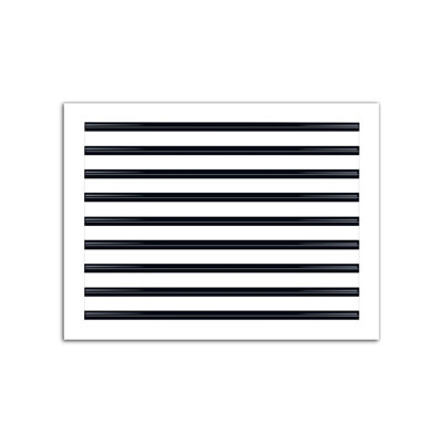 Buildmart - Couvercle de ventilation AC moderne 24 x 18 - Diffuseur à fente linéaire standard - Grille de registre / Taille: H 2 po x l 18 po x L 24 po