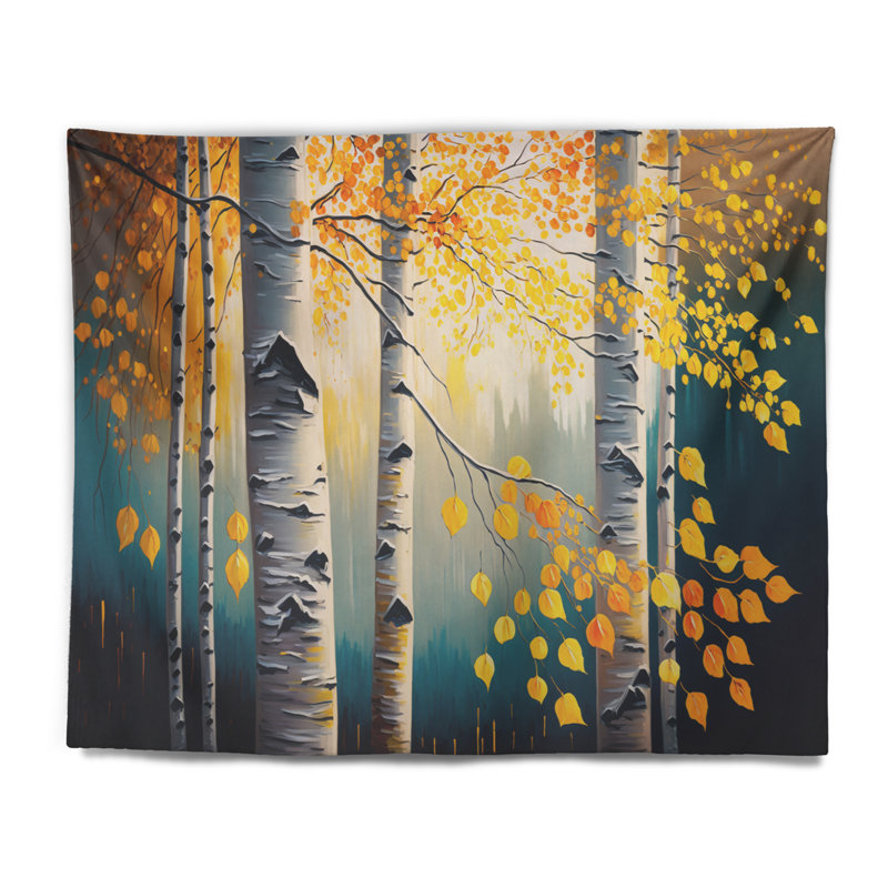 - Tapisserie murale paysage, H 32 po x l 39 po