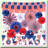 Patriotic Party Decorations 23pcs Red White Blue