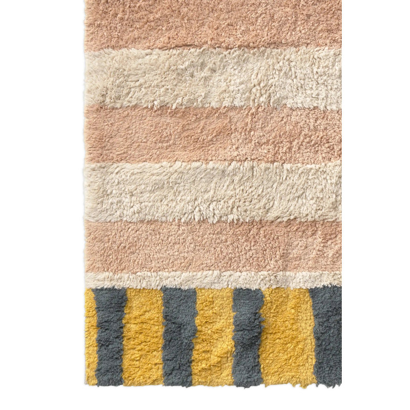 Color ON Handmade Cotton Striped Area Rug