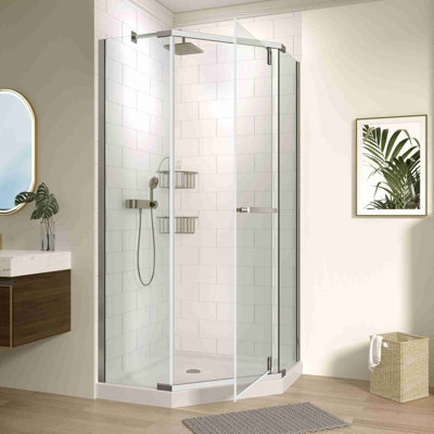 Frameless Swivel Tempered Glass Shower Door