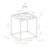 Square End Table with Parquet Top