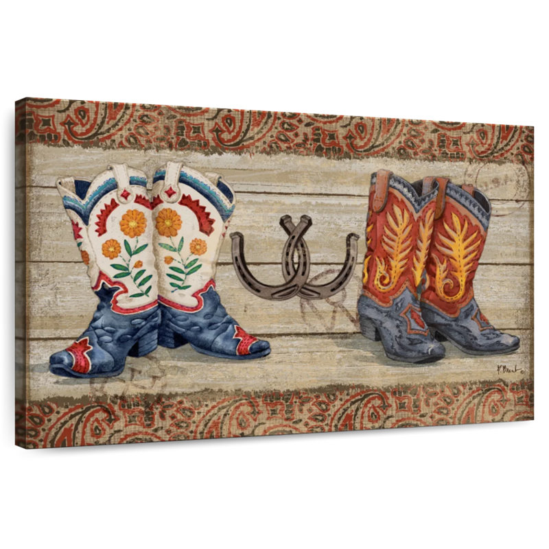 Lelar Wild West Boots IV, 16" H x 24" W
