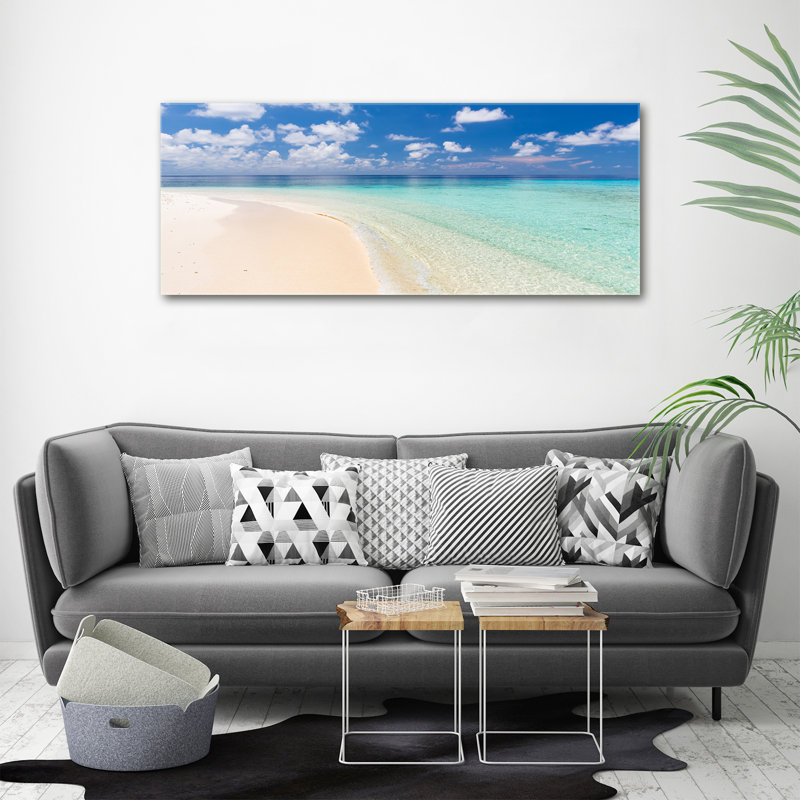 Beach In Maldives - No Frame Print on Canvas