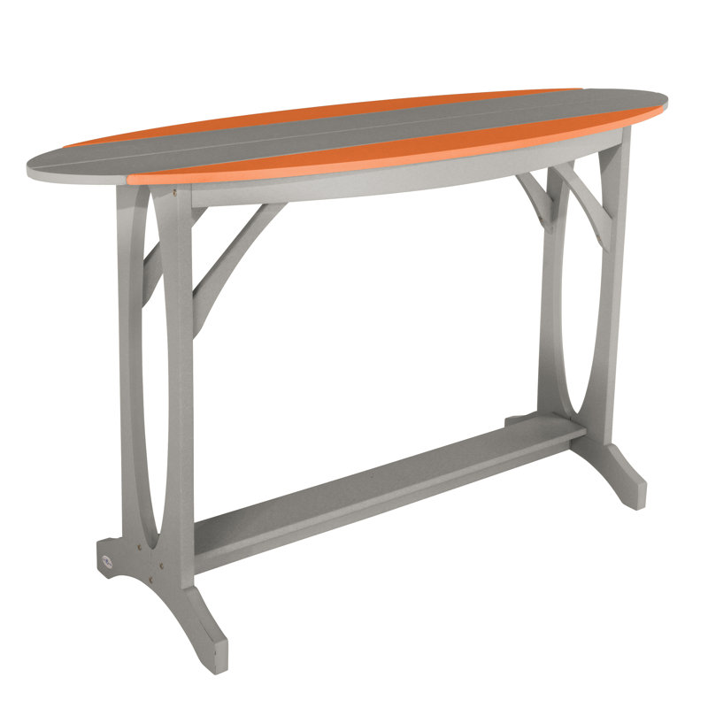 Table à hauteur de bar Shoreline, Orange agrume / gris anse