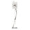 Zander Modern Grandfather Clock, Polished Stainless Steel Angular Body, Rectangular Dial, Touch Cont