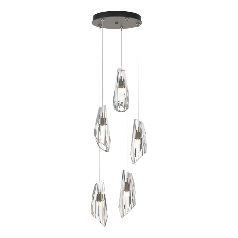 Luma 5 - Light Pendant, Dark Smoke, Standard: 16" - 80"