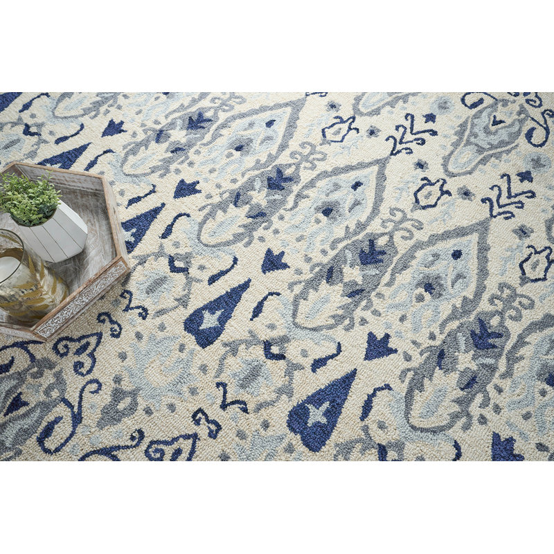 Sarasota Wool Ikat Area Rug, Rectangle 8' x 10'