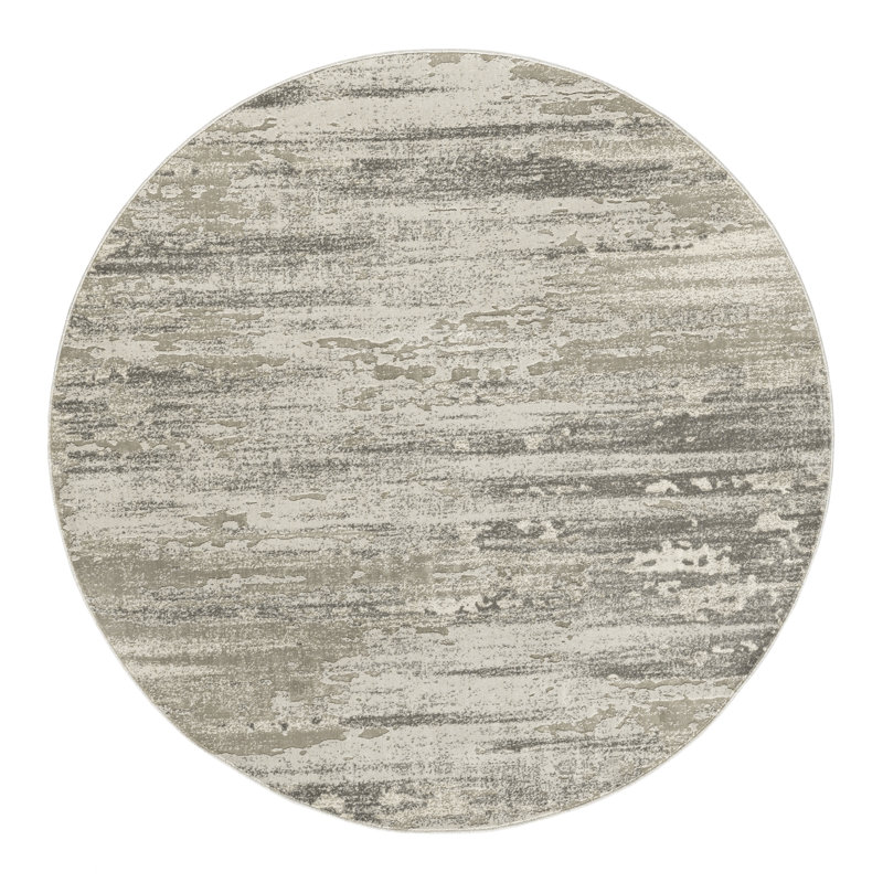 Abstract Indoor Rug, Round 6'7"