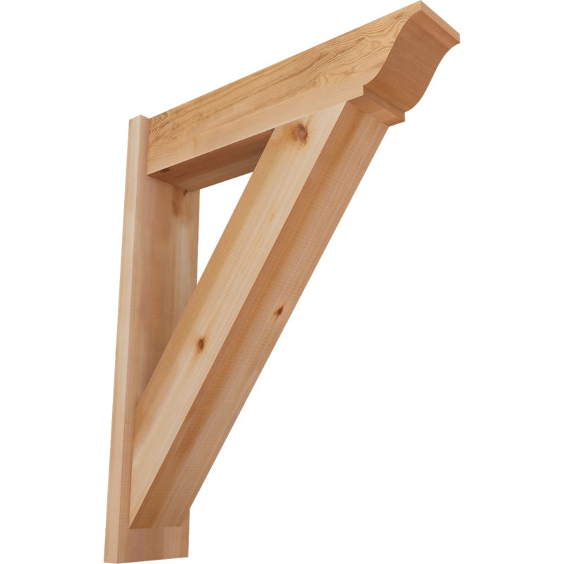 Persienne traditionnelle en bois rustique, P 30 po x H 38 po, Cèdre rouge occidental l 7 1/2 po (lisse)