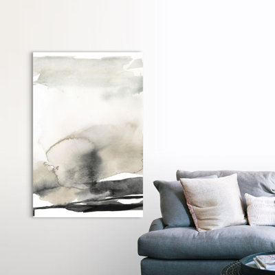 «Ebony Horizon Triptych III» par Jennifer Goldberger - reproduction d'art