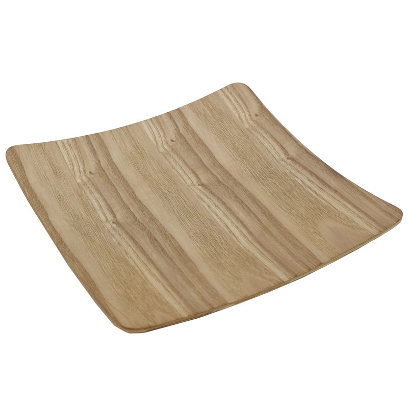 Plateau de service carré en bois cintré Ranney