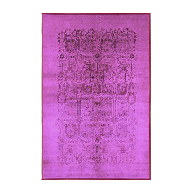Washable Abstract Indoor Rug, Rectangle 2' x 3'