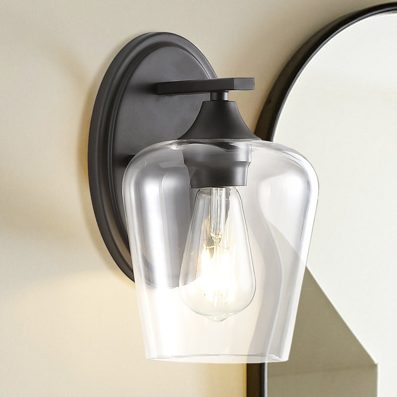 Éclairage pour meuble-lavabo rustique à DEL Dejon, Bronze frotté à l'huile, 1