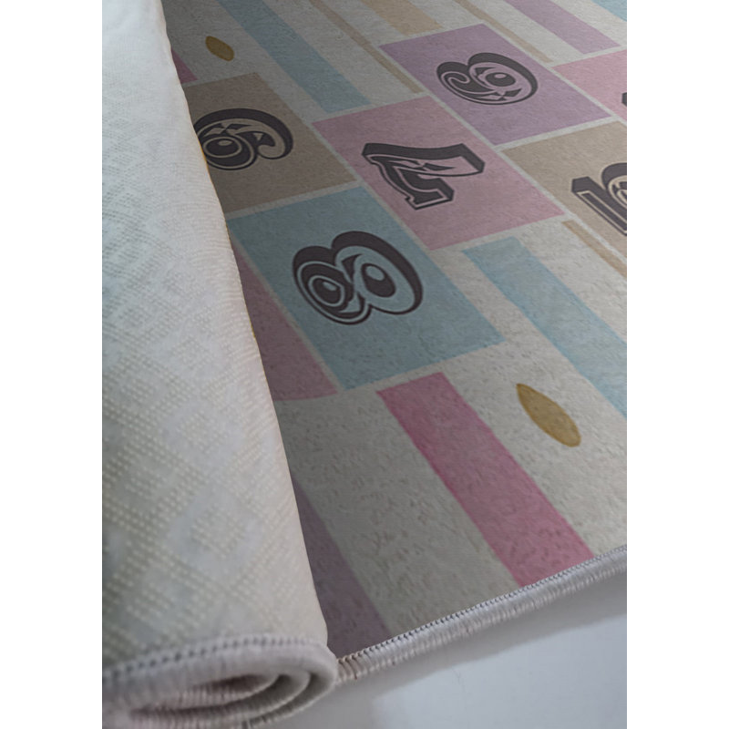Luxurious Area Rug (4 ft x 6 ft), 100% Polyester, 740 g/m² | Non-Slip Felt Dot Underside, Laminated Sponge for Comfort | Antibacterial, Easy to Clean, Machine Washable at 86°F | Perfect for Living Room & Bedroom Décor