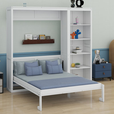 Lit escamotable mural avec tablettes Murphy