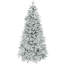 Arbre de Noël artificiel givré 7,5 pi