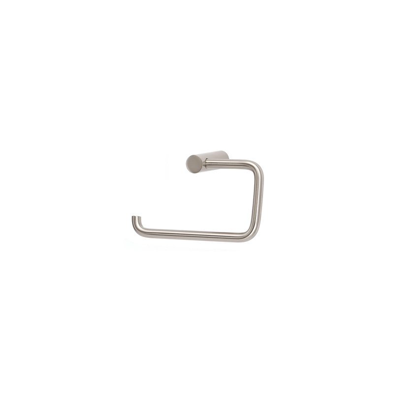 SPA 1 Wall Mounted Single Post Toilet Paper Holder, Satin Nickel