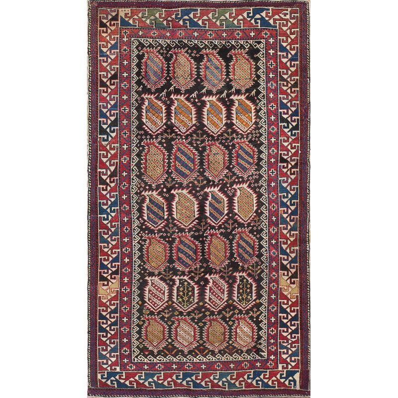 Tapis antique multicolore des années 1930