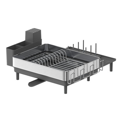 Caseyville Adjustable Stainless Steel Dish Rack