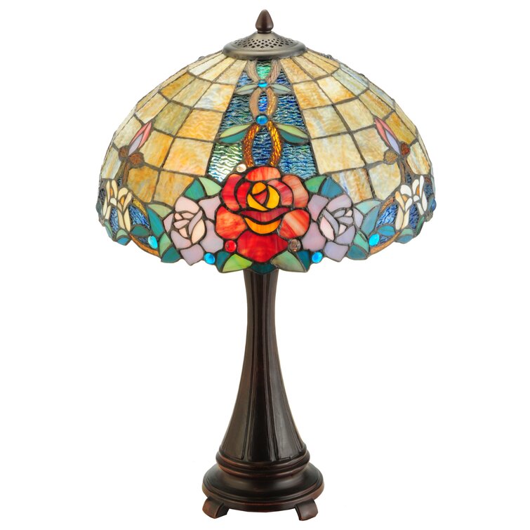 Tiffany-style Angel Table Lamp