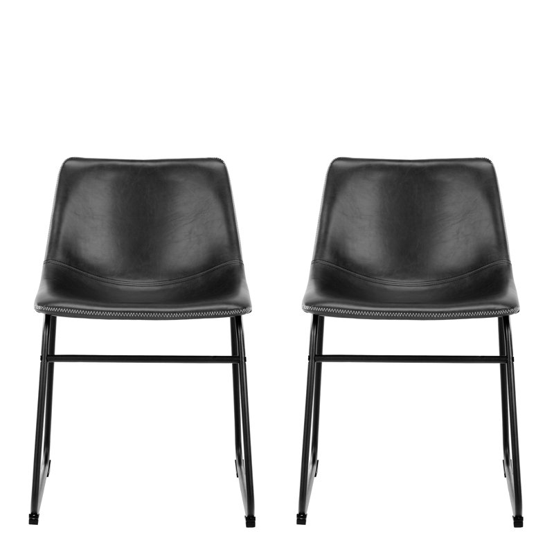 Annerike 45.5cm H Upholstered Side Chair, Black