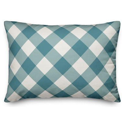 Coussin lombaire à carreaux écossais