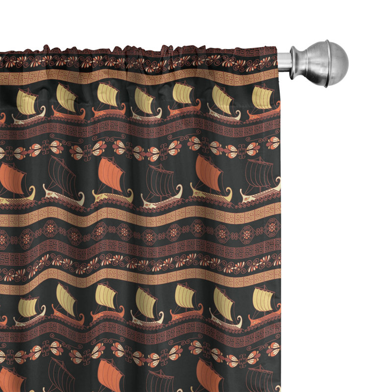 Odyssey Semi-Sheer Rod Pocket Curtain Panels, 28" x 84"