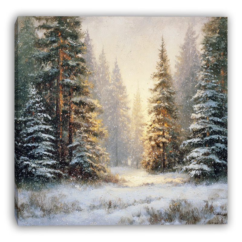 «Winter Glow», art mural sur toile tendue, H 30 po x l 30 po