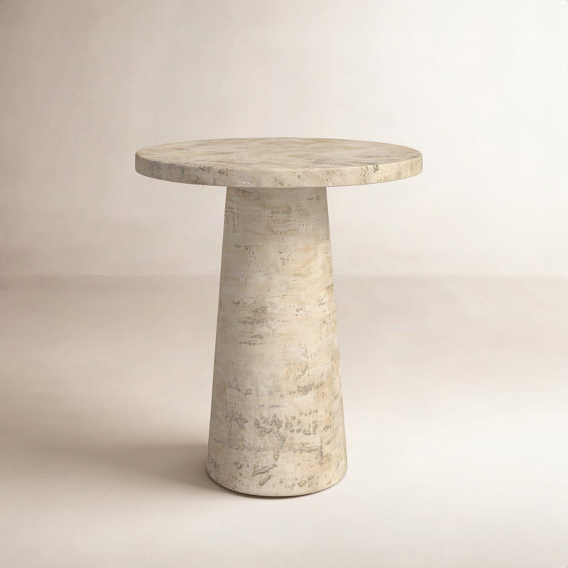 Cuaron End Table, Cream