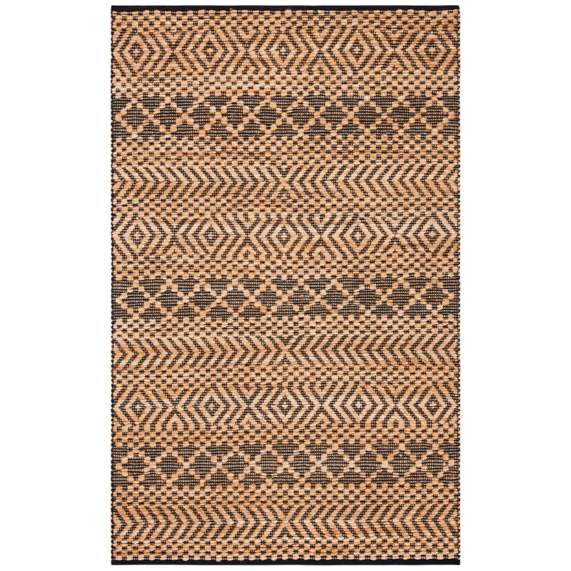 Rosalina Kilim Hand Woven Jute Geometric Rug, Rectangle 3' x 5'