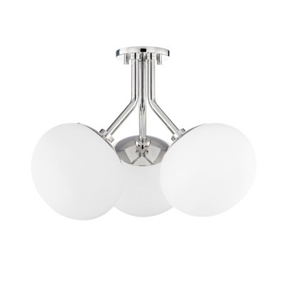 Plafonnier semi-encastré 19 po 3 lumières Alex