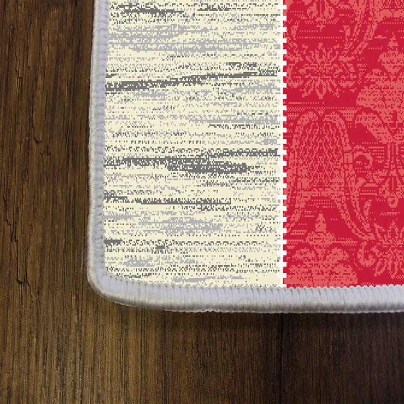 Stylish Woven Carpet, 100% Polyester, Pile Height: 0.3 in | Antibacterial & Non-Slip Underside, 3D Digital Printing | Machine Washable, Perfect for Home Décor, Living Room & Bedroom Use