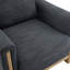Fauteuil rembourré en tissu
