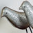 Metal Bird Decorative Gray Sculpture Set