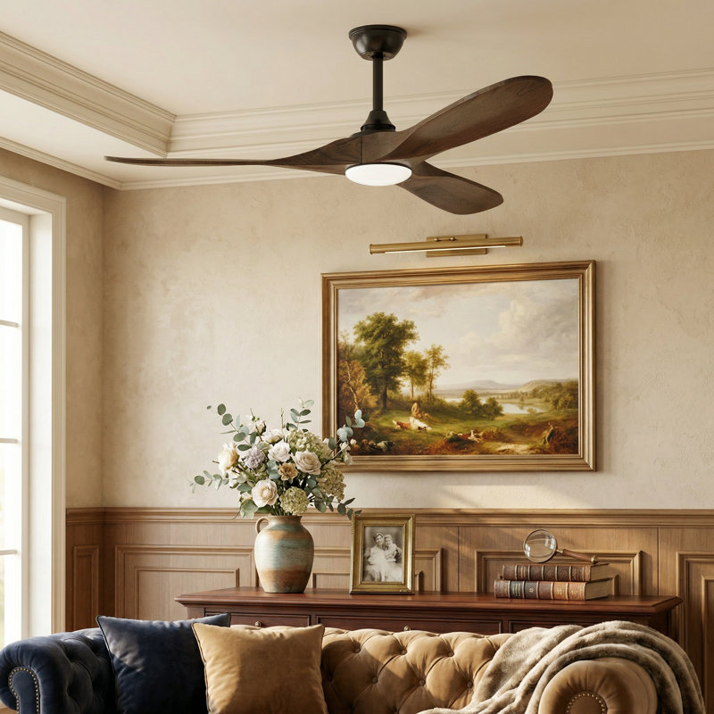 Ventilateur de plafond 59,8 po avec lumières Khalidah