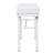 White Metal Vanity Desk Featuring One Drawer - Recessed Panels Design, Frame, Straight Legs For Bedroom Functional Decor Upgrade Strategy Panels, Storage Organization