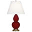 Petite lampe d'appoint à double gourde-372527654-372527687