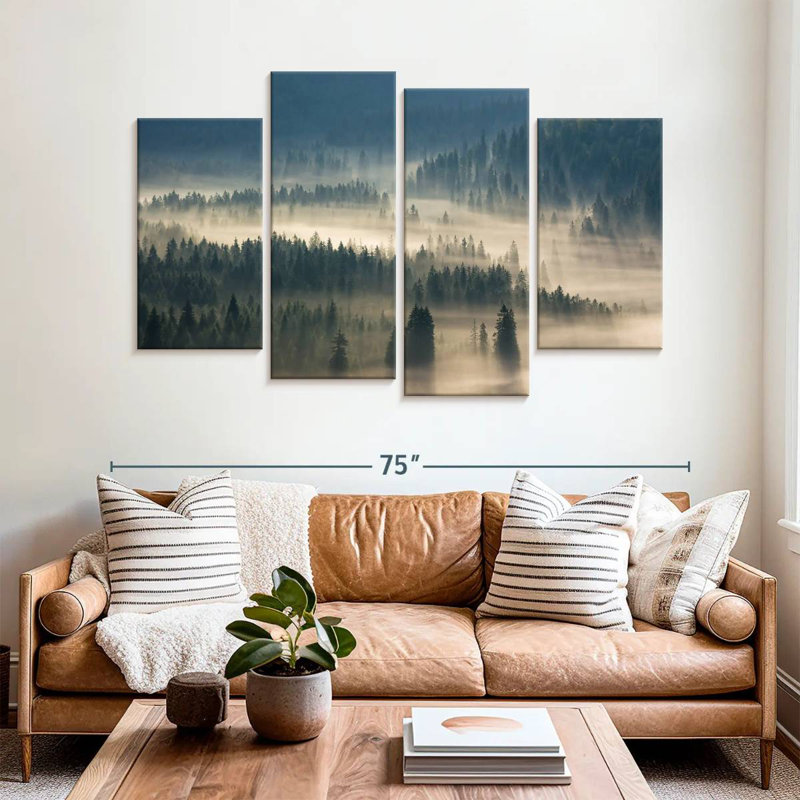 Alvord Foggy Fir Forest, 42" H x 68" W