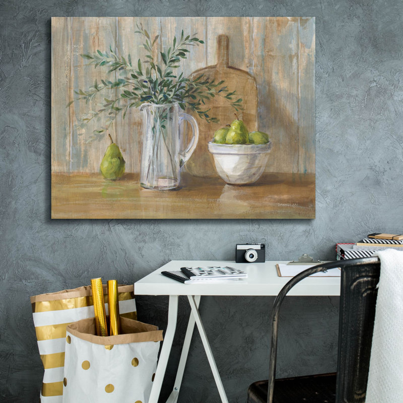 «Autumn Kitchen» par Danhui Nai, art mural sur toile, H 26 po x l 34 po