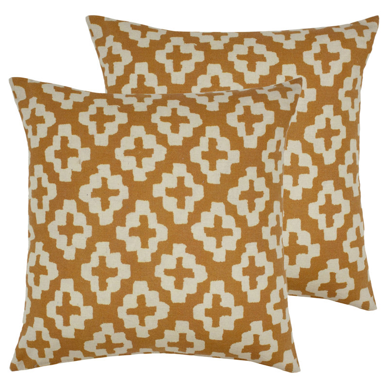 Geometric Square Cushion