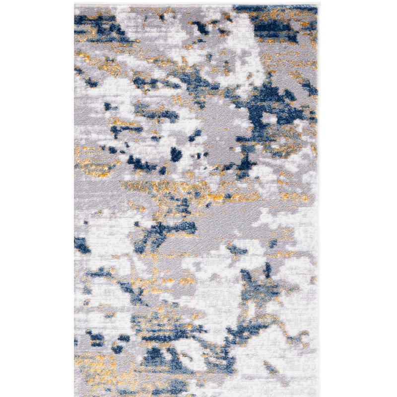 Tapis abstrait Aniqua Performance Performance, Tapis de couloir 2 pi 2 po x 8 pi