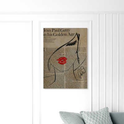 Fashionista - Dessin sur toile tendue
